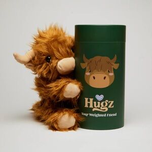 Hugz Toffee The Highland Cow Heat/Cool Plush BRAND NEW
